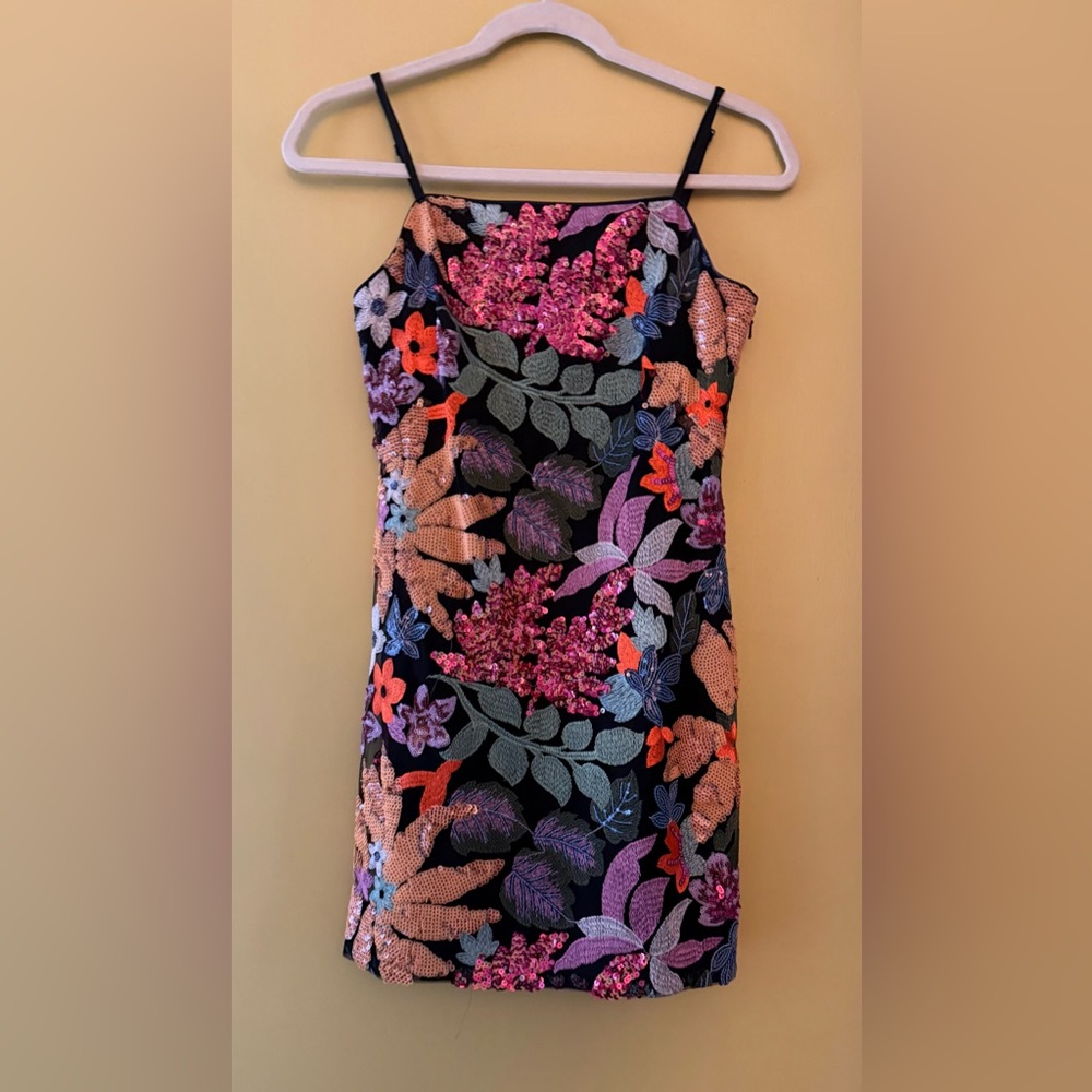 Ramy Brook Sequin & Embroidered Mini Dress - Picture 4 of 10
